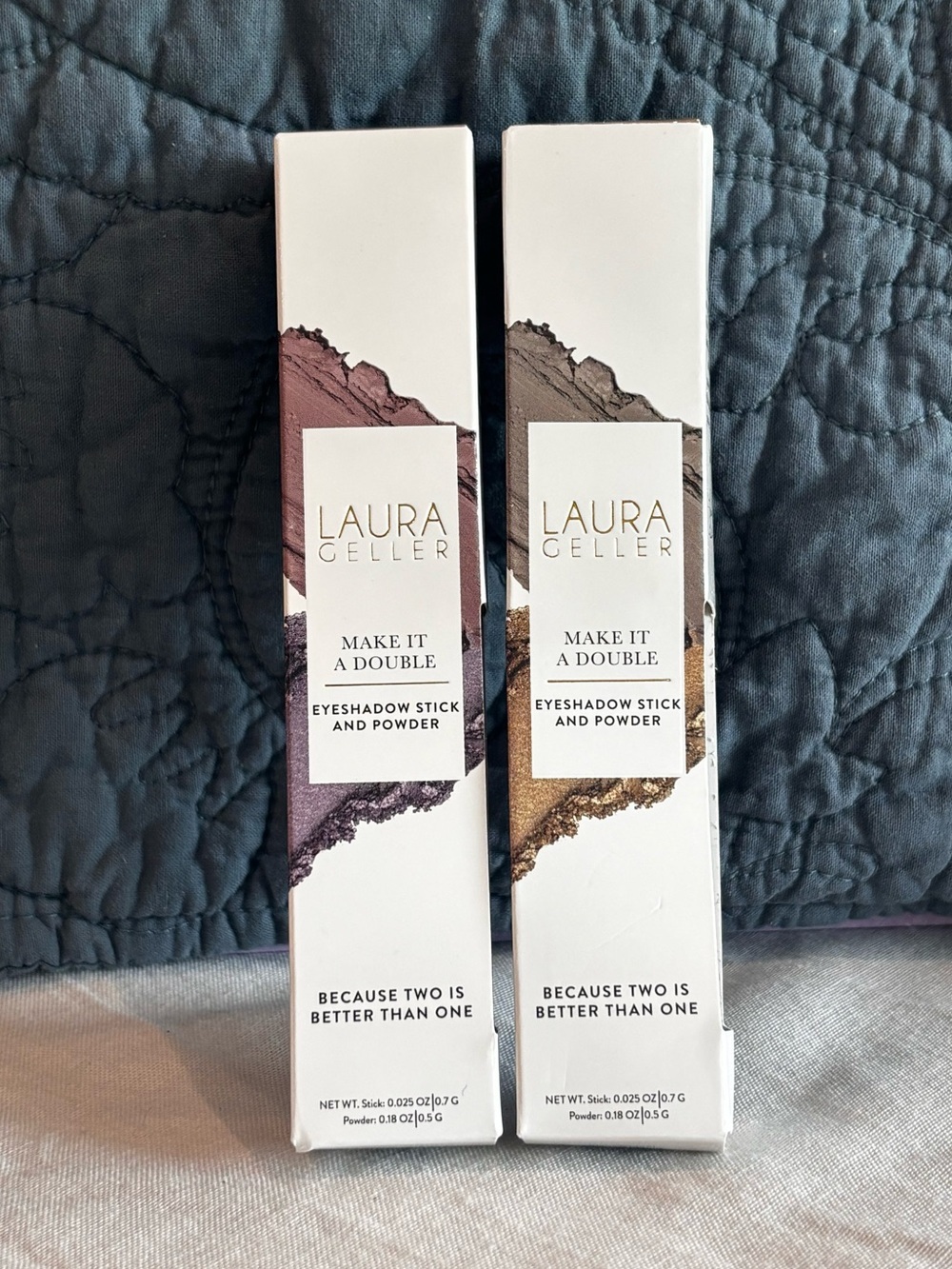 Laura Geller Make It a Double Eyeshadow Stick Powder Set Makeup Bundle